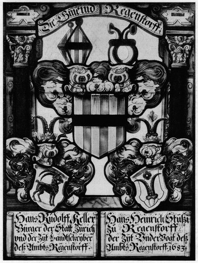 Wappenſcheibe tekijältä Hans Wilhelm Wolf